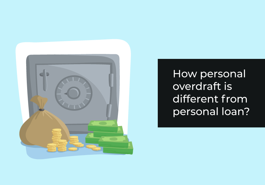 How is a personal overdraft different from a personal loan?