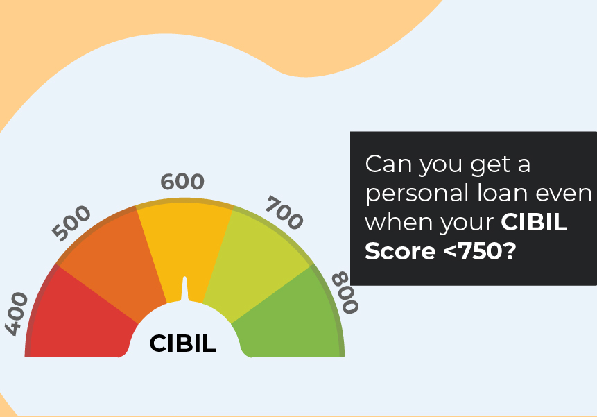 Can you get a personal loan even when your CIBIL Score <750?