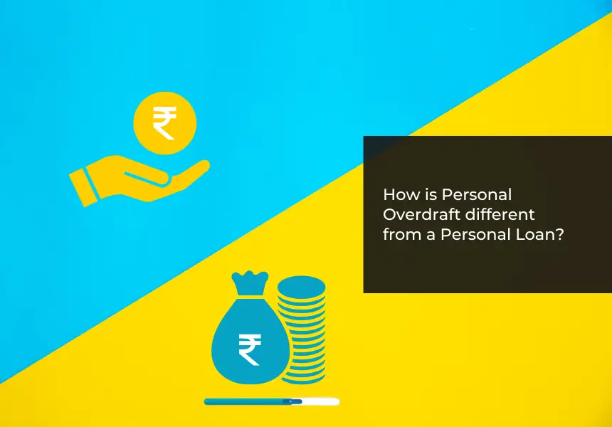 How is personal overdraft different from a personal loan?